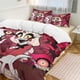 thumbnail image 2 of Hazbin Hotel Helluva Boss Bedding Set Duvet Cover Comfortable and Lightweight Cartoon Bedding 3 Piece Bed Set, 2 of 5