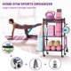 thumbnail image 2 of VOPEAK Home Gym Storage Rack, organizador de 3 niveles para mats de yoga, 2 of 3