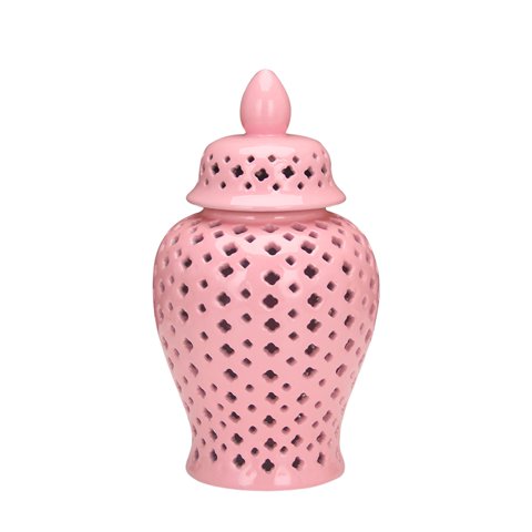 Magideal - Tarro De Jengibre De Cerámica, Tarro Decorativo, Tarro De Almacenamiento, Decoración De Jarrón, Colección Multiusos, Arreglo Floral, Florero Decorativ 10Cmx10Cmx22Cm