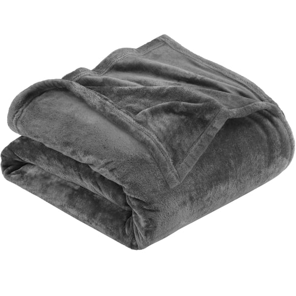 Blanket Utopia Bedding, forro polar, tamaño queen, color gris, 300 g/m², microfibra