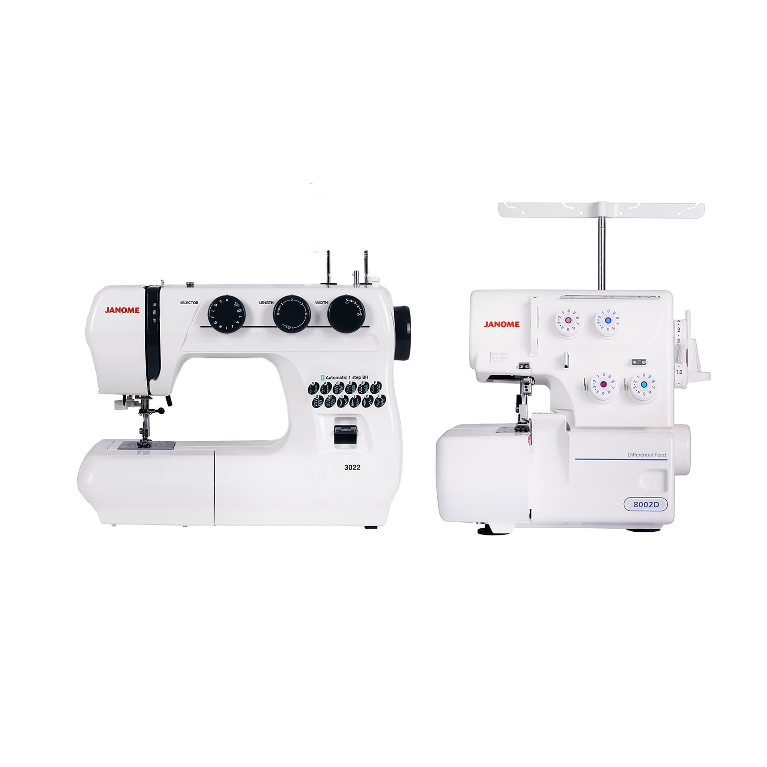 Janome - Máquina De Coser 3022 + Overlock 8002d