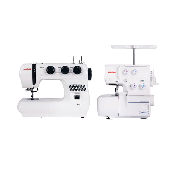 Máquina de Coser 3022 + Overlock 8002D