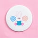 thumbnail image 1 of 1PCS Mini Mirror Cartoon Touch Up Makeup Cartoon Small Mirror Skin Care Tools Pu Handheld Small Round Mirror Health & Beauty, 1 of 3
