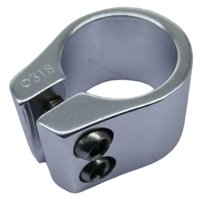 Magideal - Abrazadera De Tija De Sillín De Bicicleta De Liberación Rápida Abrazadera De Tubo Tensor De Tija De Sillín Construcción De Aleación De Aluminio Adecua Plata