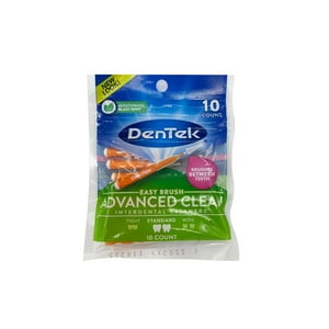 Cepillo Interdental Estandar Dentek 10 Unidades Naranja
