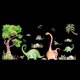 thumbnail image 2 of Vinilo Sticker de Pared Infantil Dinosaurios Bebé Acuarela Set 2 Láminas 90x30 Cm, 2 of 3