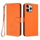 thumbnail image 1 of Funda de Gato tipo Libro para iPhone 13 Pro Max, Naranja, 1 of 6