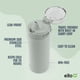 thumbnail image 3 of Botella de agua Ello Cooper Kids de acero inoxidable Sage de 530 ml, 3 of 7