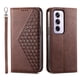 thumbnail image 5 of Funda Flip FOXDOCK para OPPO Reno 12 Pro 5G , Estilo Billetera con Diseño Rombo, Correa de Mano y Soporte, Uso Diario, 5 of 6