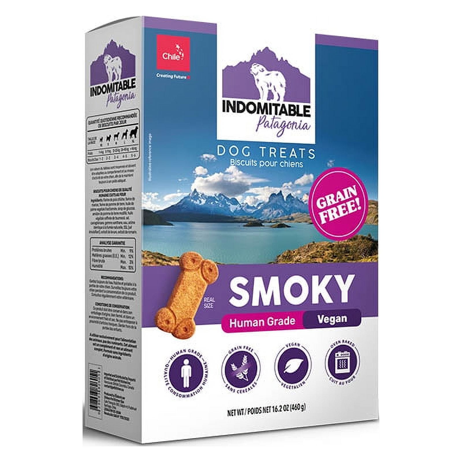 Indomitable - Galletas Grain Free Smoky Sabor Ahumado 460 Gr