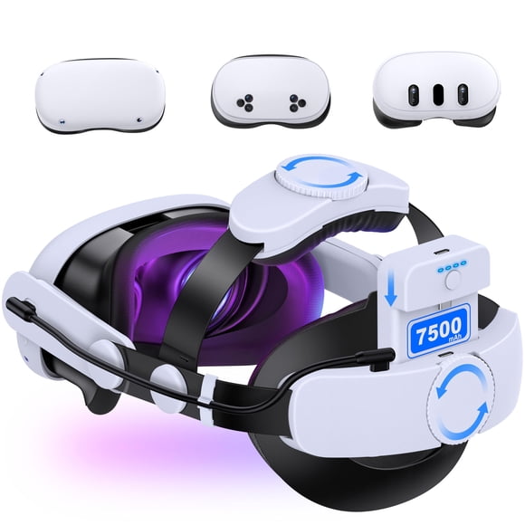 Batería VR Head Strap Kawaye de 7500 mAh para Meta Quest 3S/Quest 3/Quest 2