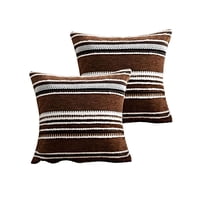 Parati - Juego De 2 Fundas De Cojines Diseño Chenille Lineas Mandala A2