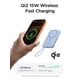 thumbnail image 2 of Power Bank Magflow Air Qi2 Magnético 10000mah 15w Azul, 2 of 7