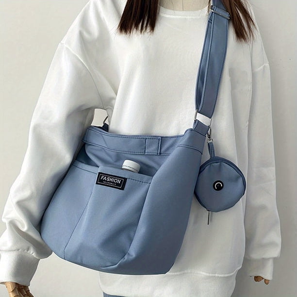 Women's Minimalist Crossbody Bag, Lightweight Preppy Shoulder Bag, All-Match Bag