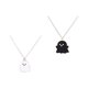 thumbnail image 5 of 2x Pareja Collar Colgante Accesorios Para Mujeres Hombres Negro Blanco, 5 of 5
