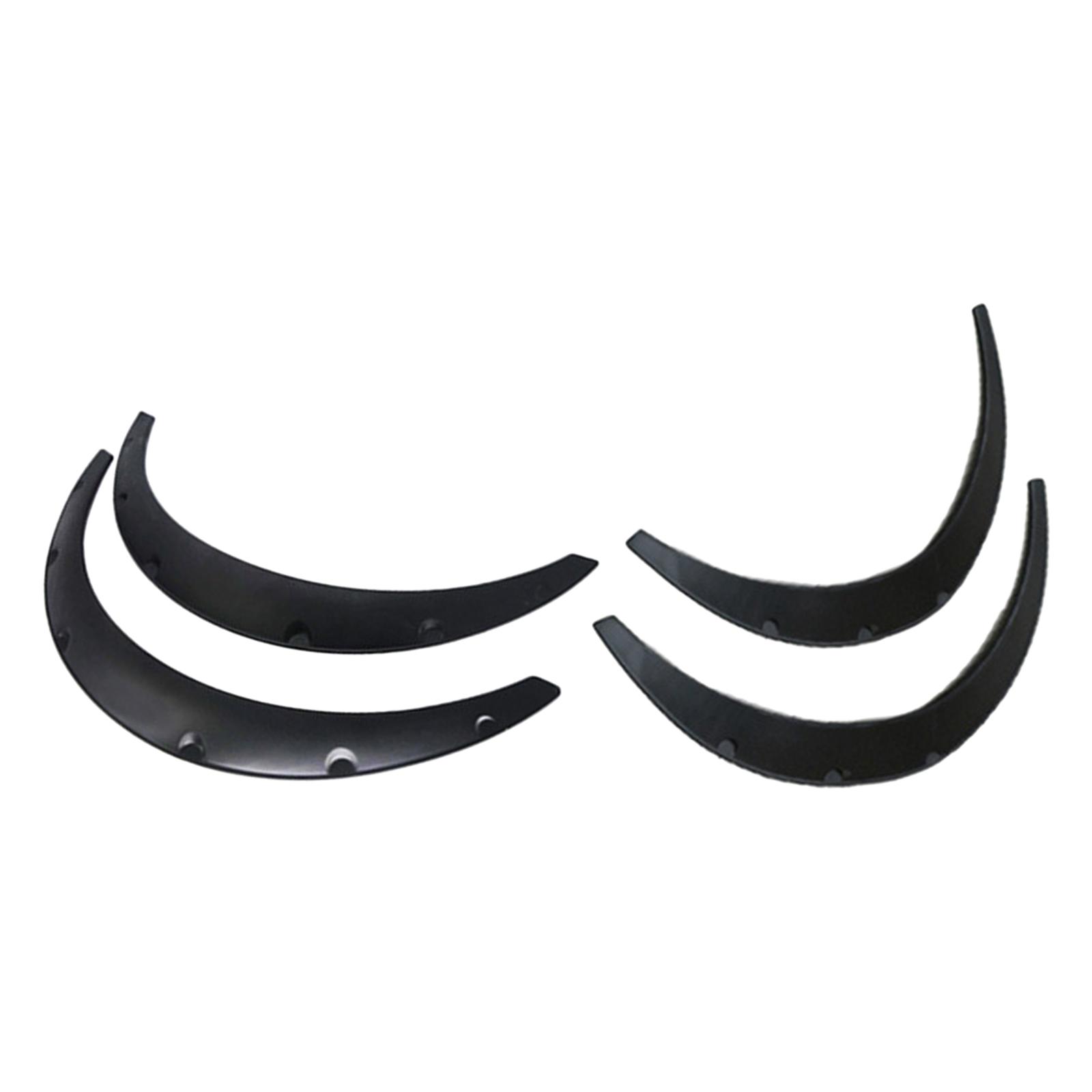 Magideal - 4 Uds Rueda Arcos De Cejas Guardabarros De , Decoración, Protector, Universal, De Cejas De Rueda Apta Para Piezas De Repuesto