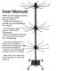thumbnail image 5 of Expositor de joyería QWORK de 3 niveles giratorio 33‑71 cm (2 unidades), 5 of 8