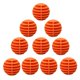 thumbnail image 4 of 10 piezas de pelotas deportivas de golf para práctica de entrenamiento de swing en interiores y exteriores naranja, 4 of 5