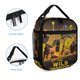 thumbnail image 5 of Robot salvaje-theme Lunch Box Lunch Bag Insulated Reusable Lunch Tote Bag Cooler Tote Bag For Men Women gifts 20*11*27cm, 5 of 6