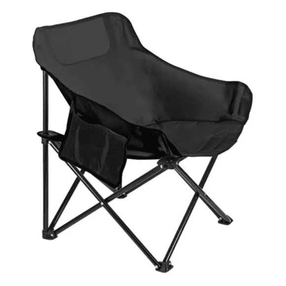 Silla De Lona Plegable Bolsillo Camping Resistente 120kg