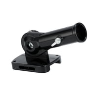 Ioensy - Soporte Para Asta De Bandera De Aleación De Aluminio, Ajustable A 180°, Para Pared, Color Negro