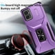thumbnail image 2 of Funda Armada para Motorola Moto G Power 2023 con Tapa Deslizante y Soporte Magnético Giratorio Morado, 2 of 5
