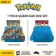 thumbnail image 2 of Juego de ropa de cama Franco Pokemon con edredón y sábana, 7 piezas, tamaño queen, 2 of 6