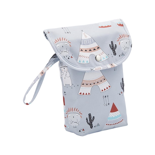 Bolsa De Pañales Para Bebés, Accesorios Para Cochecito De Almacenamiento Para Viajes Al Aire Libre, Patrón De Dibujos Animados Para Salir