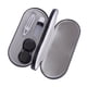 thumbnail image 5 of Estuche para gafas de doble cara con pinzas de espejo y botella, caja para lentes de contacto portátil, juego de almacenamiento para remojo de viaje, Negro, 5 of 5