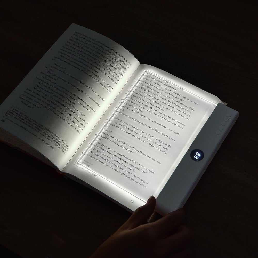 Lámpara Led Para Libros Zwjfdcbd Recargable Con 3 Colores Y Temporizador
