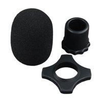 Bothyi - Protección De Micrófono De Mano Parabrisas Soporte De Manga De Varilla Inferior Cubierta De Micrófono Negro