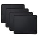 thumbnail image 1 of Kriture Mouse Pad Paquete de 4 con Borde Cosido, Base de Goma Antideslizante, Mouse Pad de Textura Premium E Impermeable para Computadoras, Laptop, Oficina y Hogar, 10.2x8.3 Pulgadas, 3 Mm, Negro, 1 of 6