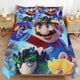 thumbnail image 1 of Super Mario 3-Piece Comforter Set for Bedroom Super Mario Bedding Set for Kids Adults Soft Microfiber Duvet Cover Set with Zipper Closure, 1 of 5