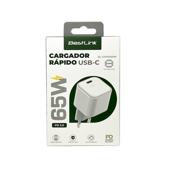 Cargador Carga Rápida 65w