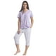 thumbnail image 1 of Pijama Algodón Capri Tallas Grandes | Comodidad Diaria, 1 of 3