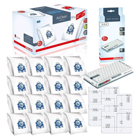 Paquete Performance Pack Miele Gn Airclean Filterbags + Filtro Hepa