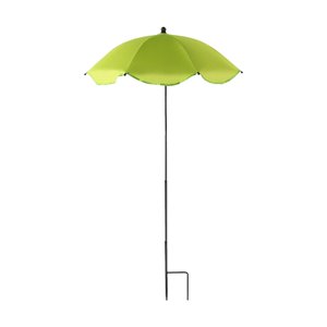 Ioensy - Sombrilla Para Plantas Con Estaca De Metal, Resistente A La Intemperie, Para Parterres De Jardín, Color Verde