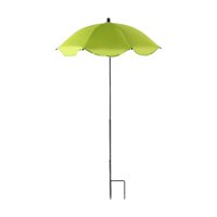 Ioensy - Sombrilla Para Plantas Con Estaca De Metal, Resistente A La Intemperie, Para Parterres De Jardín, Color Verde