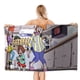 thumbnail image 1 of Pepper Ann Toalla de playa de secado rápido con diseño temático, regalo para mujeres y niñas, ideal para cumpleaños, fans, amantes de la música, uso en la playa o al aire libre, 78 × 160 cm, 1 of 6