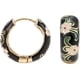 thumbnail image 1 of Pendientes bohemios con diseño de flores para mujer (negros), 1 of 3