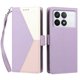 thumbnail image 3 of Funda con Solapa para Xiaomi 14T Pro, Diseño Tricolor con Ranuras, Morado, 3 of 6