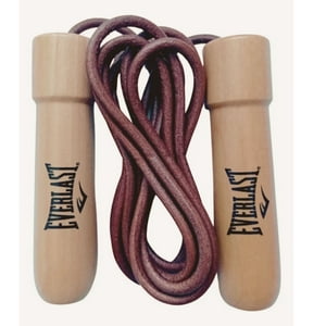 Cuerda De Saltar De Cuero Con Mango Madera Everlast