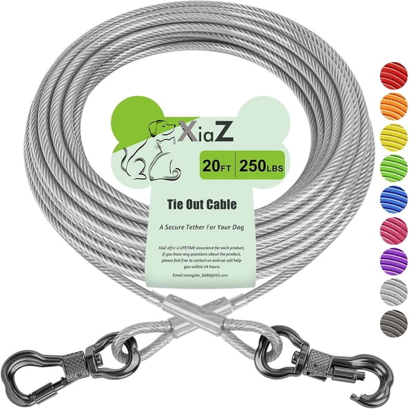 Cable Para Perro 6 M 250 Lbs Resistente Exterior