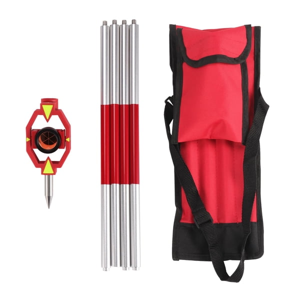 Set de mini prisma DMITER de 25,4 mm con recubrimiento de cobre y poste de 1,2 m