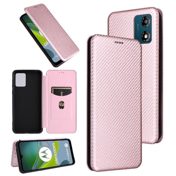 Funda Flip para FOXDOCK MOTO E13 4G - Funda magnética de negocios, funda protectora delgada