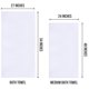 thumbnail image 2 of Juego de 6 toallas Utopia Towels 69 x 137 cm, 500 GSM, algodón blanco, 2 of 8