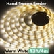thumbnail image 1 of 1pc DC 5V Lamp USB Motion LED Backlight TV Kitchen LED Strip Hand Sweep Waving ON OFF Sensor Light Diode Lights Double-sided Tape, 1 of 5