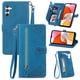 thumbnail image 1 of Para Samsung Galaxy A57 5G Funda de 6.7 Pulgadas, Billetera para Mujer Hombres, Duradera de Cuero PU Magnética con Tapa, Correa de Cordón, Correa de Muñeca con Cierre, Tarjetero, Billetera, Funda, 1 of 9