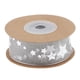 thumbnail image 1 of 10 yardas Navidad oro estampado cinta envoltura de regalo decoración de Navidad gris, 1 of 5