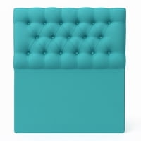 Vitelio - Respaldo Capitone Color Turquesa 1 Plaza Premium
